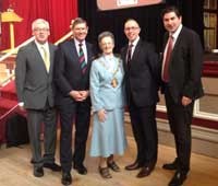 Robert Mountford - CVM, Ian Dudson - Lord Lieutenant of
Staffordshire, Shelia Pitt - Lord Mayor of Stoke-on-Trent, Lloyd Cooke
- Saltbox and Rob Flello - MP Stoke South