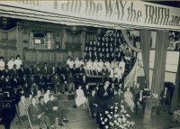 Michael Cassidy preaching at first African Enterprise mission in
Pietermaritzburg, 1962