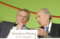 Tony Blair and Shimon Peres