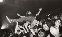 Charlie crowd surfing