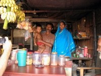 This lady started a tea shop with the help of the micro-finance
project