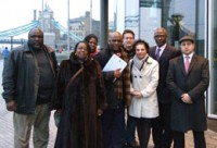 The petition being delivered