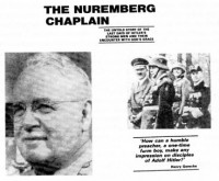 Figure 5.4. Picture of Rev Captain Henry F. Gerecke, American
padre to Nazi war criminals in 1946. Source: F.T. Grossmith. The Cross
and the Swastika. Word Books. 1VX4.