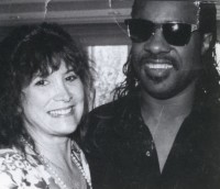 Charlene with Stevie Wonder