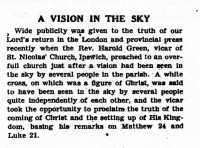 Figure 7.2. Newspaper cutting of Ipswich vision of Christ on the
cross.