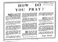 Figure 7.13. Tips on how to pray during WW2. Source: Daily
Express, 1940.