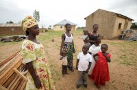 Three widows who lost their husbands during the massacre at Dogo Nahawa