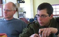 Gilad Schalit with his father