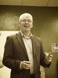 Robert Mountford at the book launch on 5th November 2011 for Healing The Land