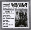 Various - Black Secular Vocal Groups Vol 2: The Thirties (1931 - 1939)